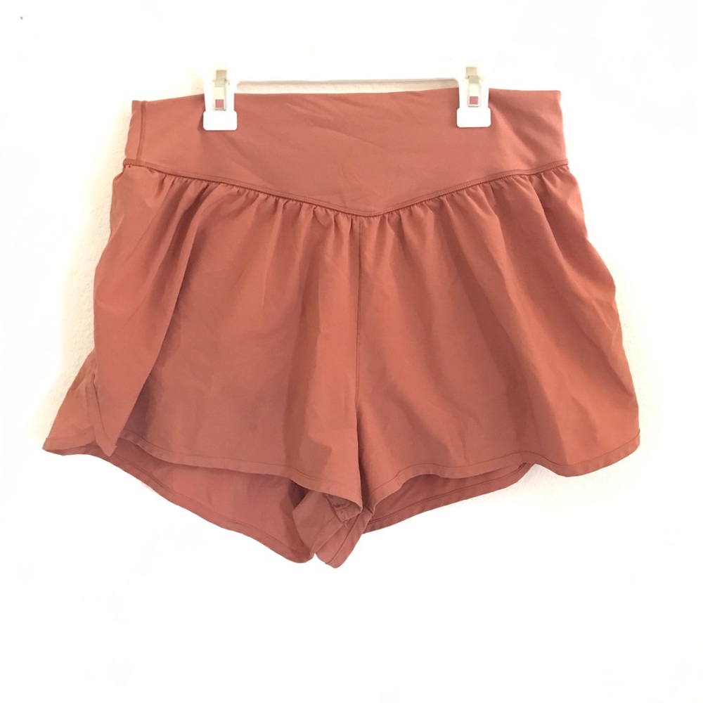 Aerie Offline Jogging Shorts Size Large Clay Color